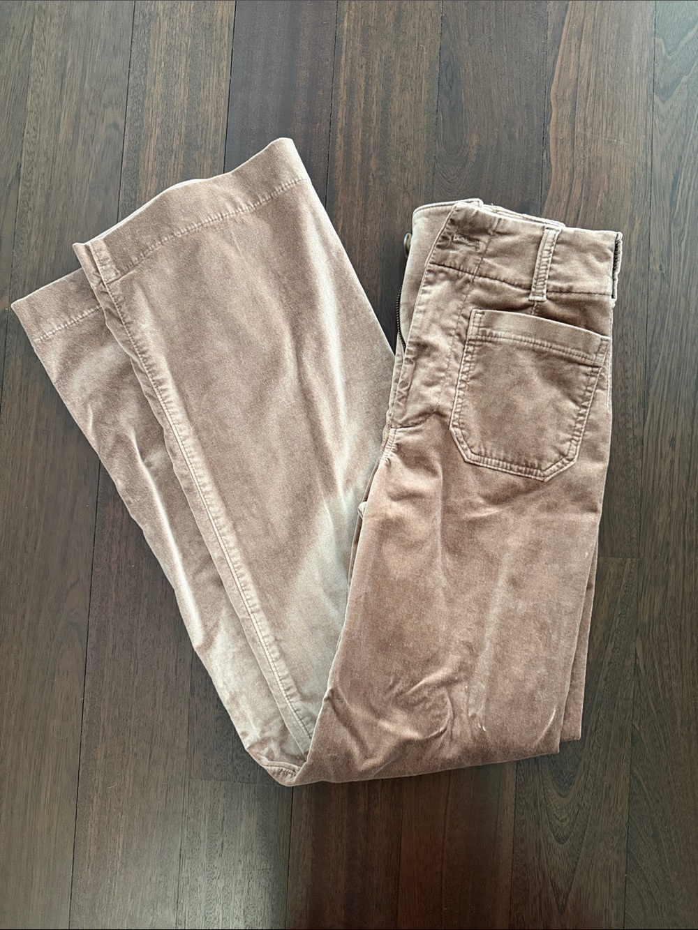 Anthropologie Maeve Colette Full Length Velvet Trousers